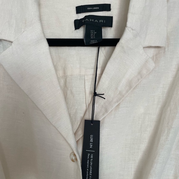 tahari button down dress - Picture 2 of 4